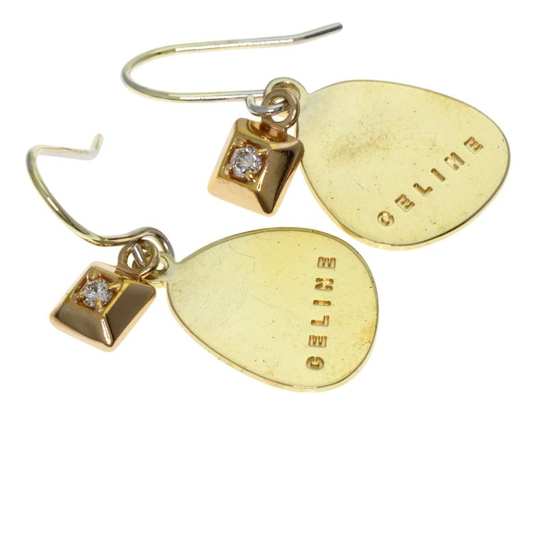 Celine Diamond Logo Earrings
