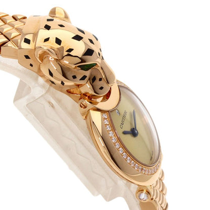 Cartier Pantel Diamond Watch 18K Pink Gold with Time