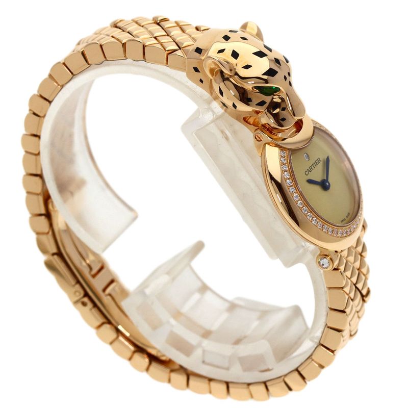 Cartier Pantel Diamond Watch 18K Pink Gold with Time