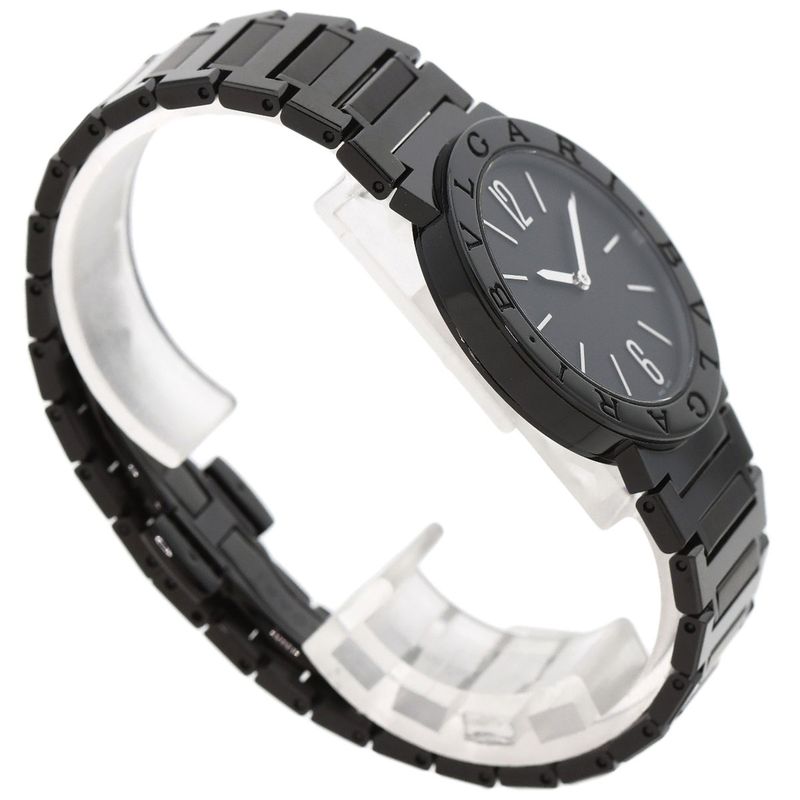 Bvlgari Black Diamond Like Carbon Watch SS Dlc Boys