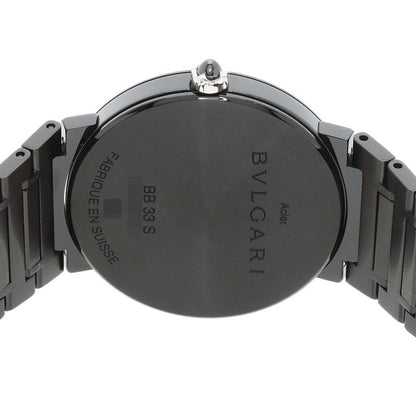 Bvlgari Black Diamond Like Carbon Watch SS Dlc Boys