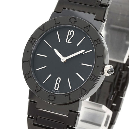 Bvlgari Black Diamond Like Carbon Watch SS Dlc Boys