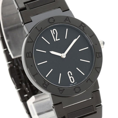 Bvlgari Black Diamond Like Carbon Watch SS Dlc Boys