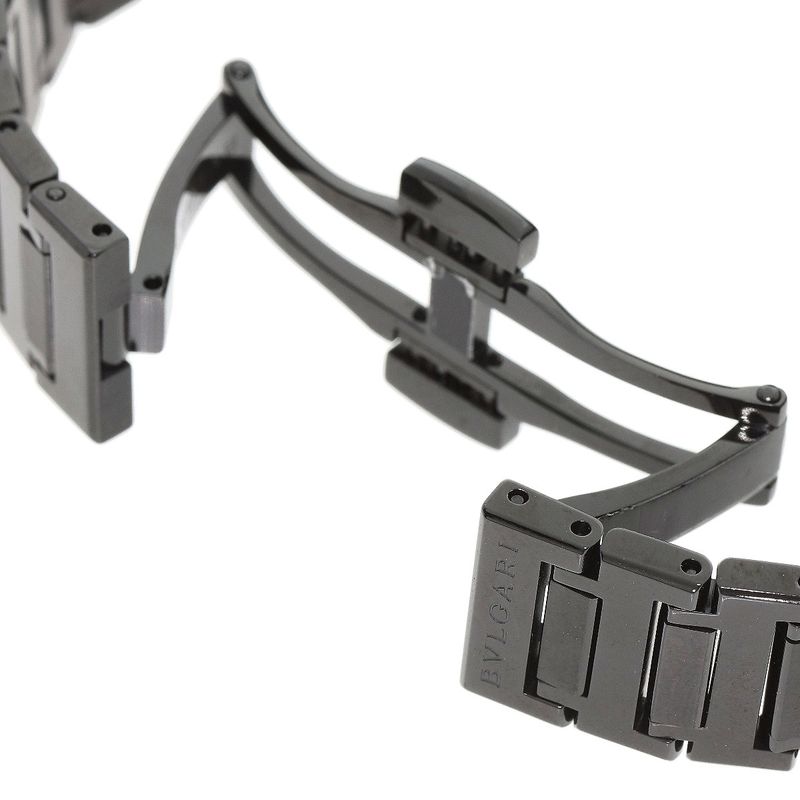 Bvlgari Black Diamond Like Carbon Watch SS Dlc Boys