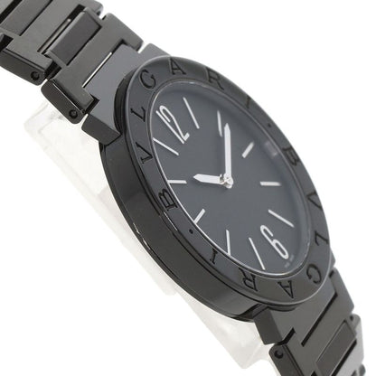 Bvlgari Black Diamond Like Carbon Watch SS Dlc Boys