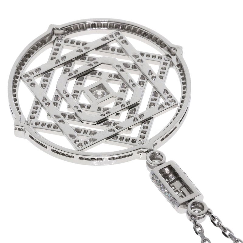 Cartier Indo Mystery Diamond Necklace 18K White Gold