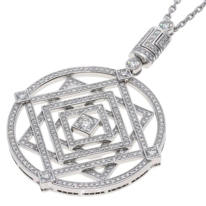 Cartier Indo Mystery Diamond Necklace 18K White Gold