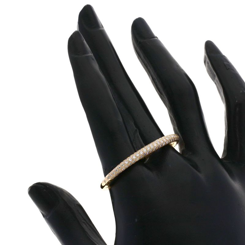 Hermes Chaine D'ancre Punk Double Ring Diamond 54 Ring 18K Pink Gold