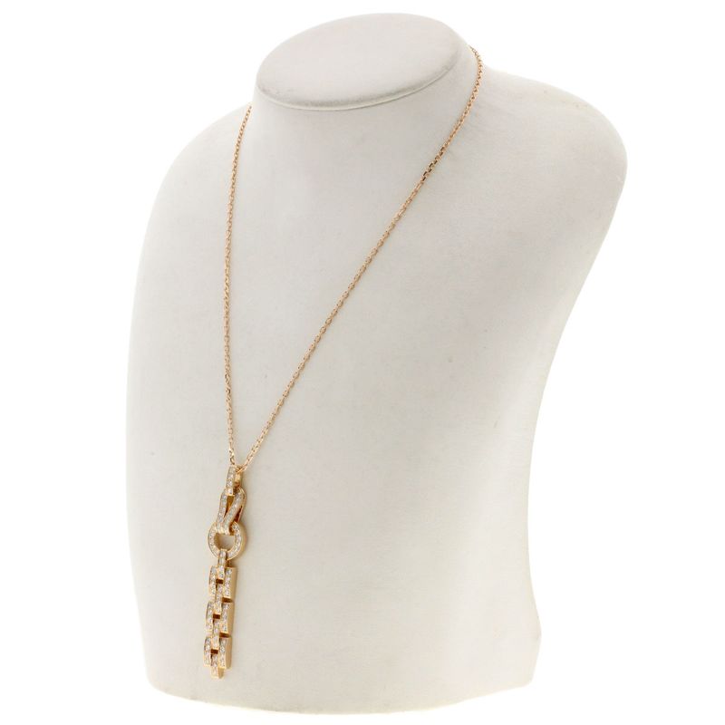 Cartier Agraph Diamond Necklace 18K Pink Gold