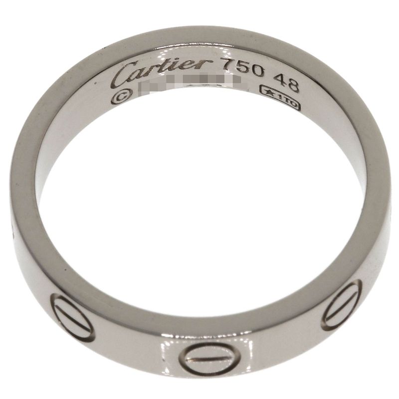 Cartier Mini Love Ring 48 Ring 18K White Gold