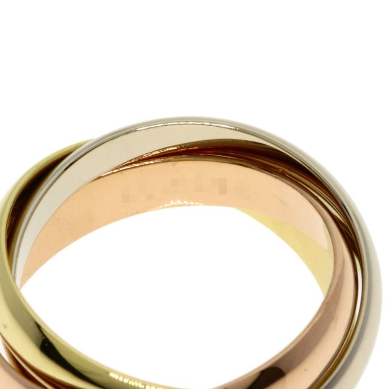 Cartier Trinity 49 Ring 18K Yellow Gold 18K White Pink