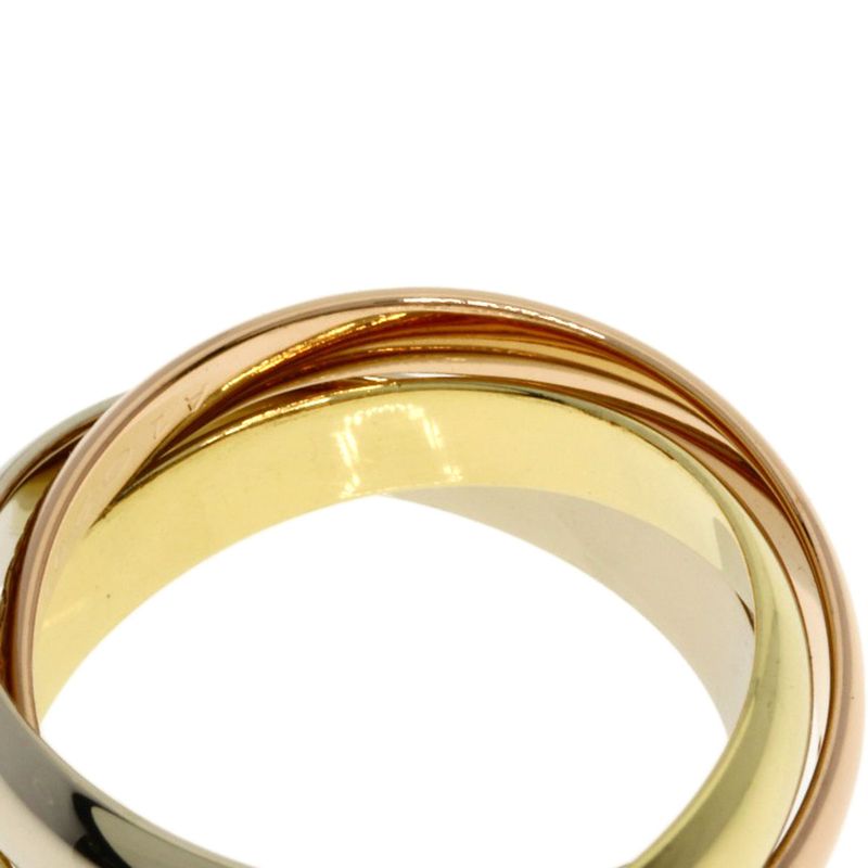 Cartier Trinity 49 Ring 18K Yellow Gold 18K White Pink