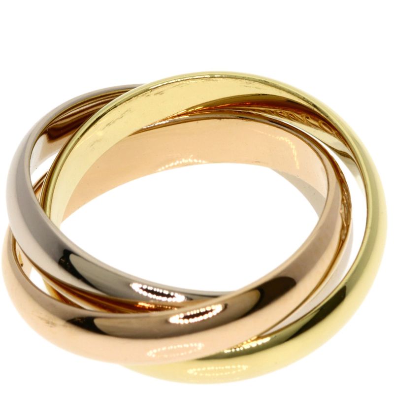 Cartier Trinity 49 Ring 18K Yellow Gold 18K White Pink