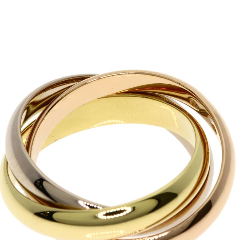 Cartier Trinity 49 Ring 18K Yellow Gold 18K White Pink