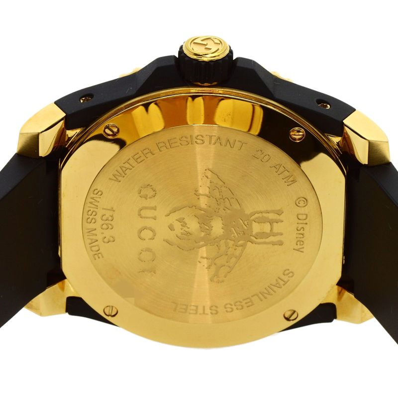 Gucci 136.3 Dive Three Little Pigs Watch Rubber
