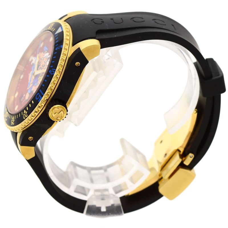Gucci 136.3 Dive Three Little Pigs Watch Rubber