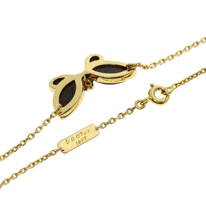 Van Cleef & Arpels Papillon Black Shell Necklace 18K Yellow Gold