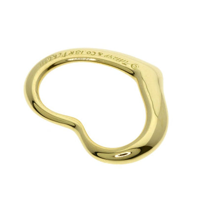 Tiffany & Co. Open Heart Pendant Top 18K Yellow Gold