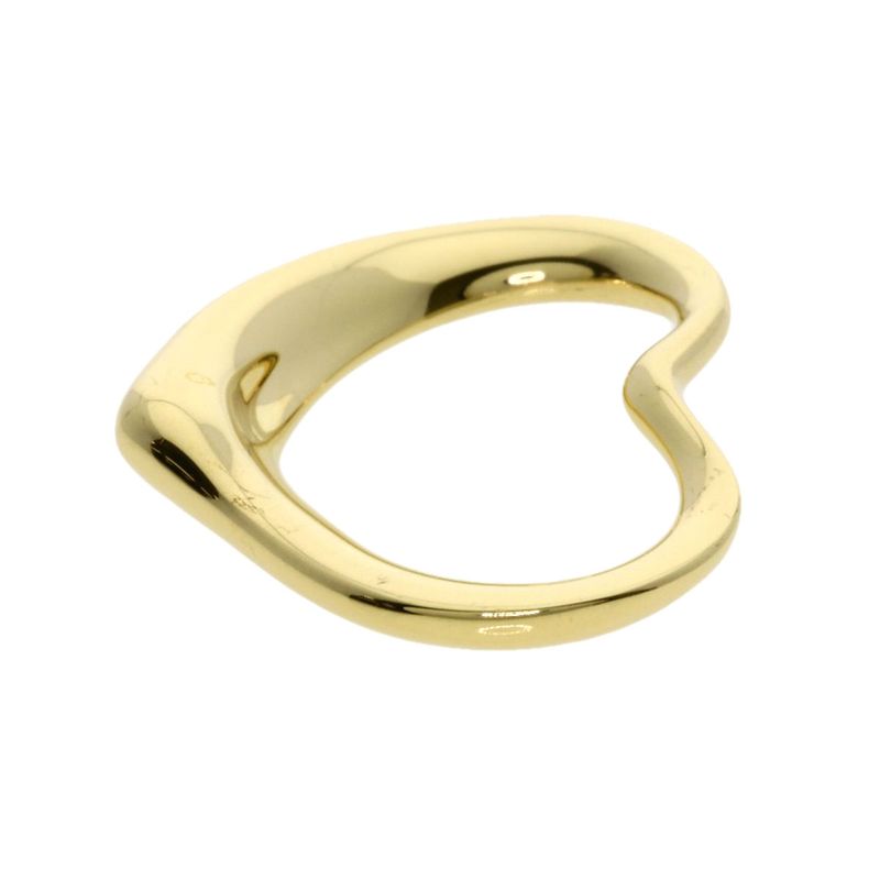Tiffany & Co. Open Heart Pendant Top 18K Yellow Gold