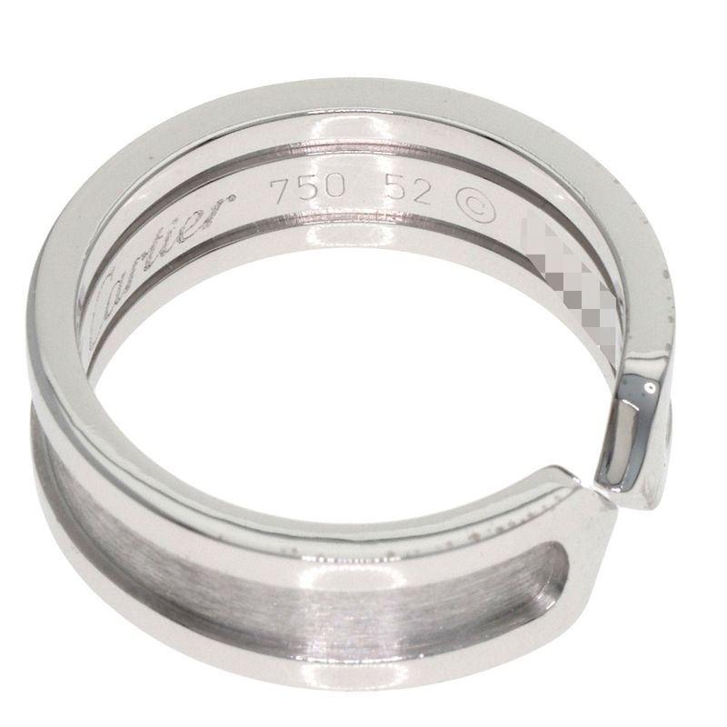 Cartier C2 SM 52 Ring 18K White Gold