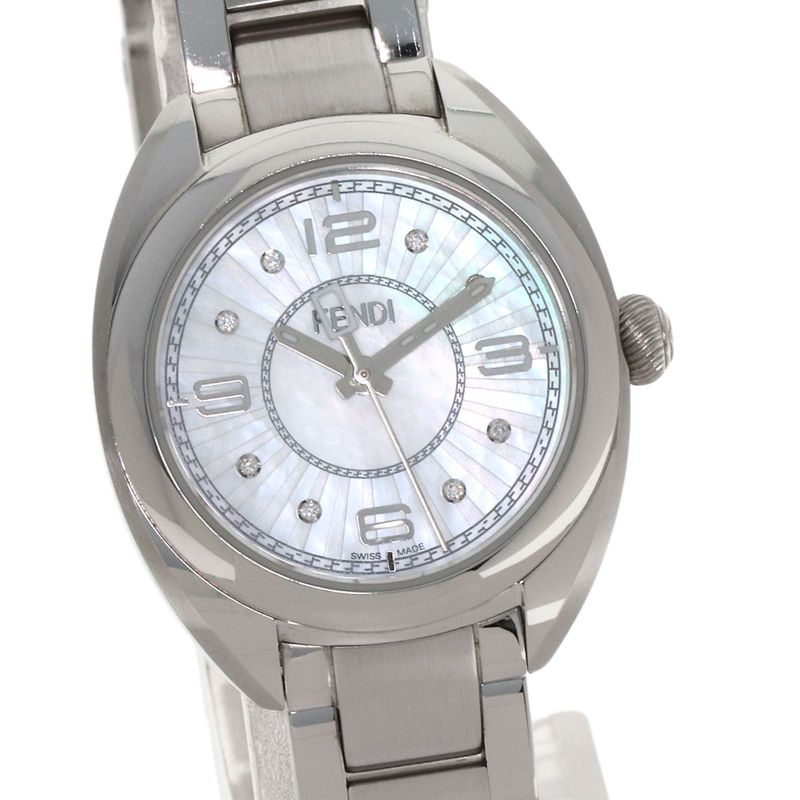 Fendi Moment Diamond Watch SS