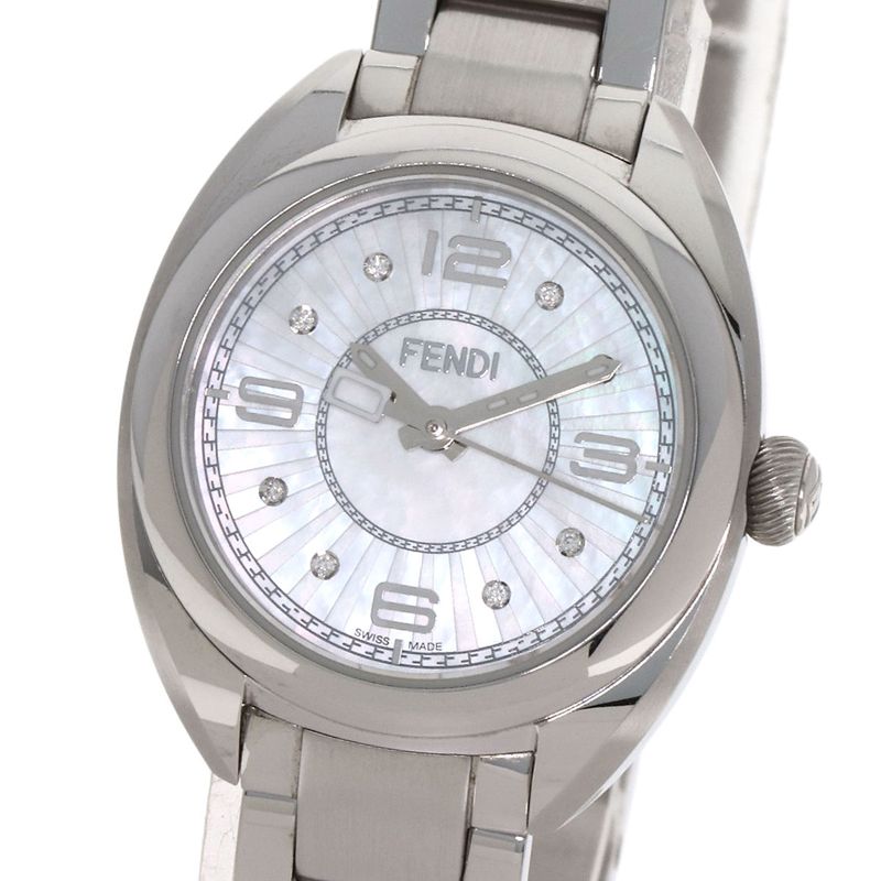 Fendi Moment Diamond Watch SS