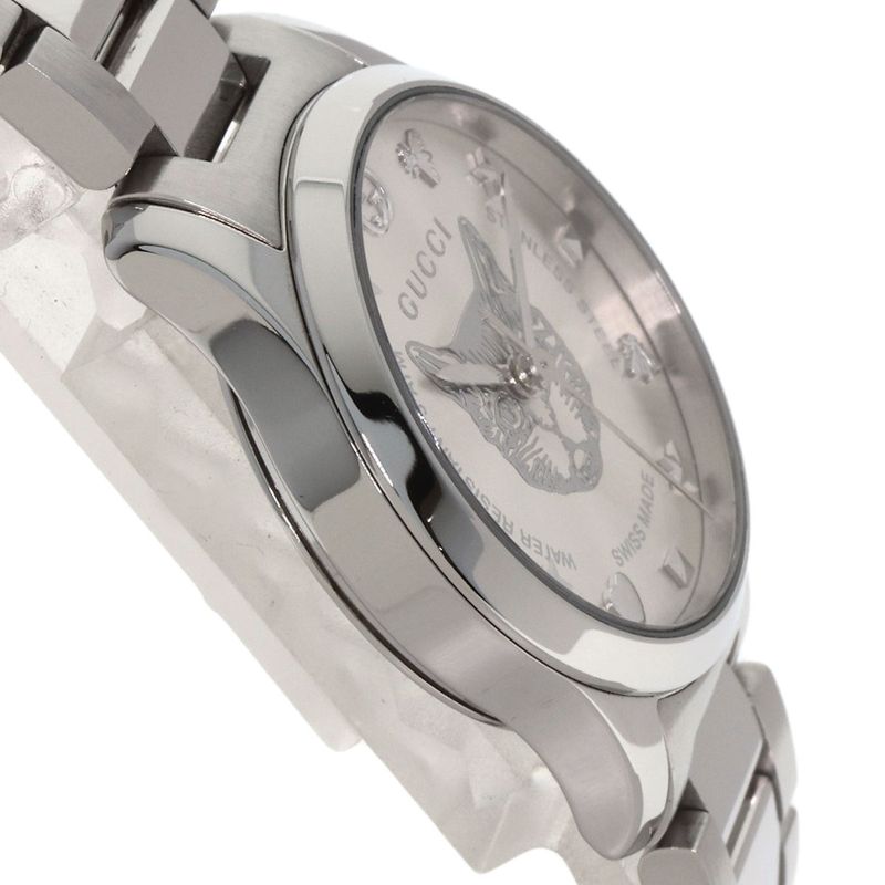 Gucci Timeless Cat Head 126.5 Watch SS
