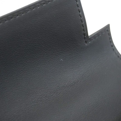 Hermes Handbag Pochette Kelly Swift Black Silver