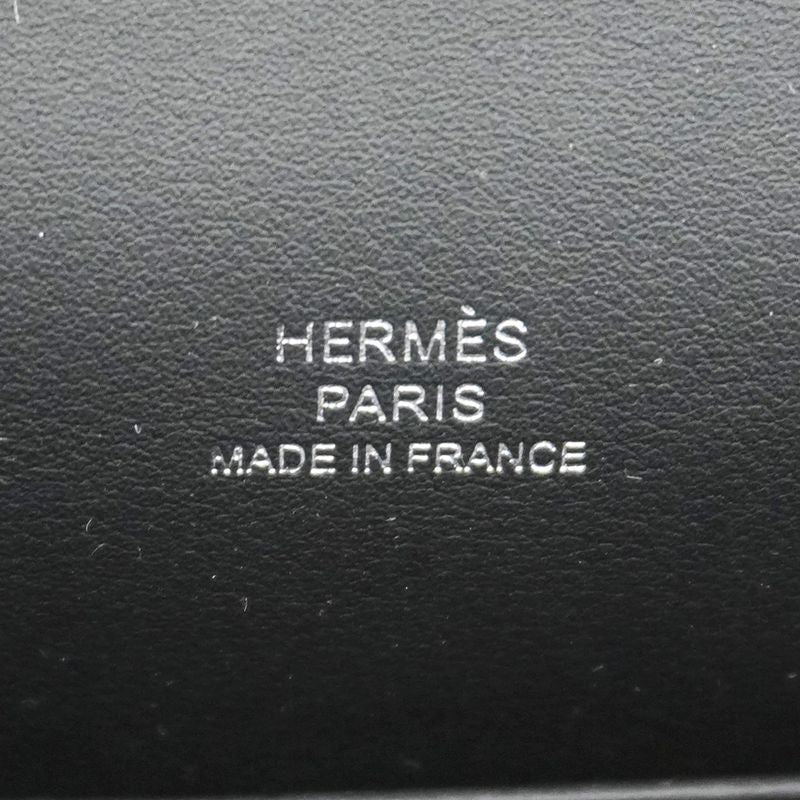 Hermes Handbag Pochette Kelly Swift Black Silver