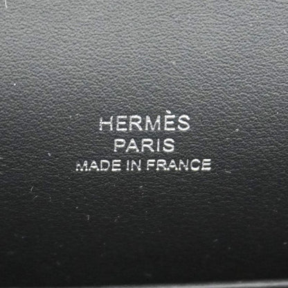 Hermes Handbag Pochette Kelly Swift Black Silver