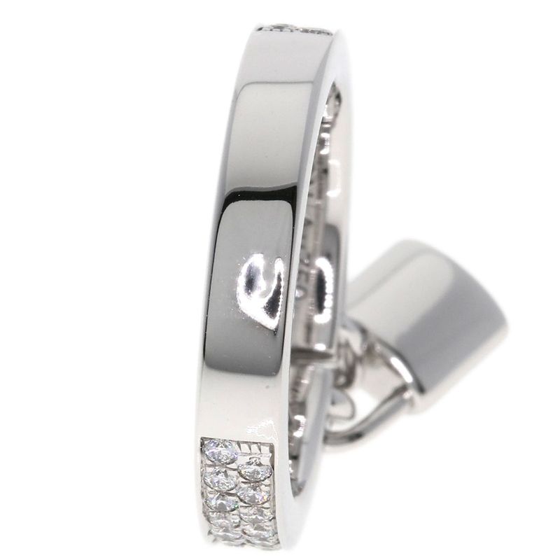 Louis Vuitton Baglock Pave Diamond 48 Ring 18K White Gold