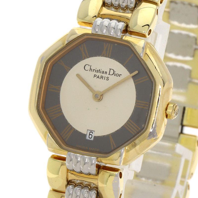 Dior Christian Octagon Watch SS Ssxgp