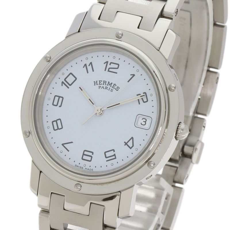 Hermes Clipper Watch SS