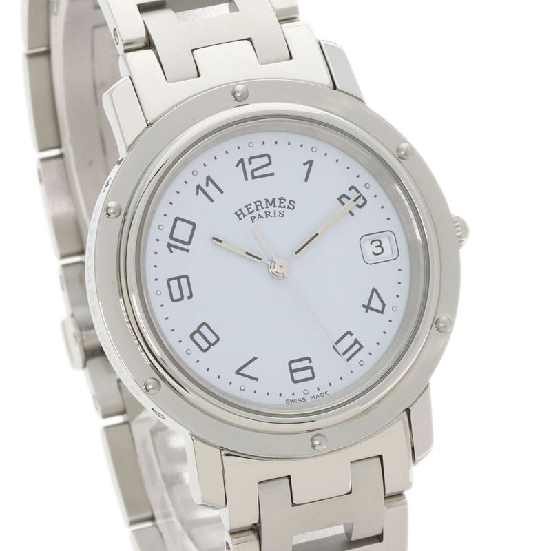 Hermes Clipper Watch SS