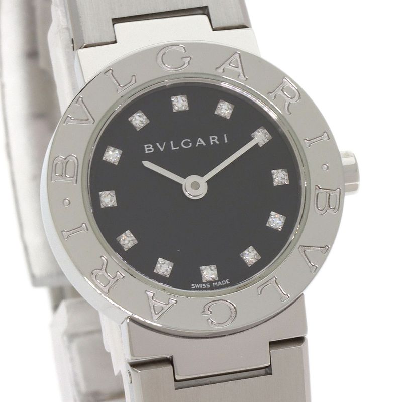 Bvlgari 12 Diamond Watch SS