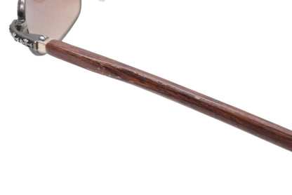 Chrome Hearts Vervedere-d Sunglasses Eyewear CH Cross Dagger Ebony Wood — view 8