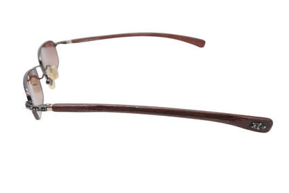 Chrome Hearts Vervedere-d Sunglasses Eyewear CH Cross Dagger Ebony Wood — view 7