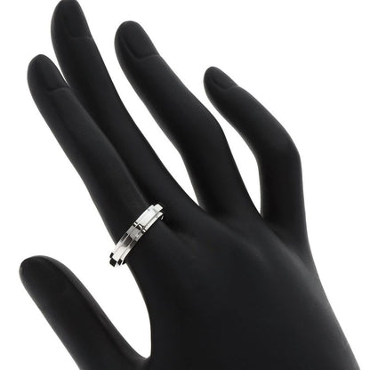 Gucci Straight Rough Ring 18K White Gold