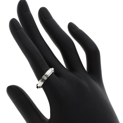 Gucci Straight Rough Ring 18K White Gold