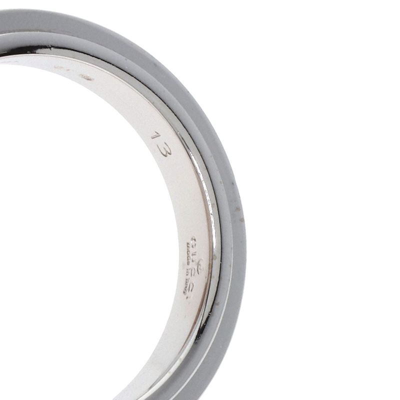 Gucci Straight Rough Ring 18K White Gold