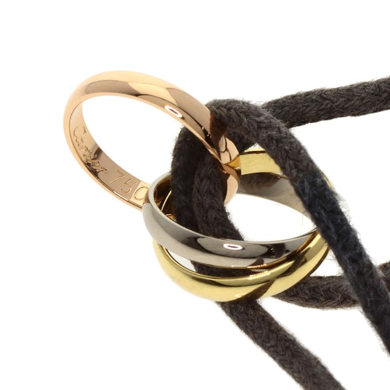Cartier Trinity Cotton Bracelet 18K Yellow Gold 18K White Pink
