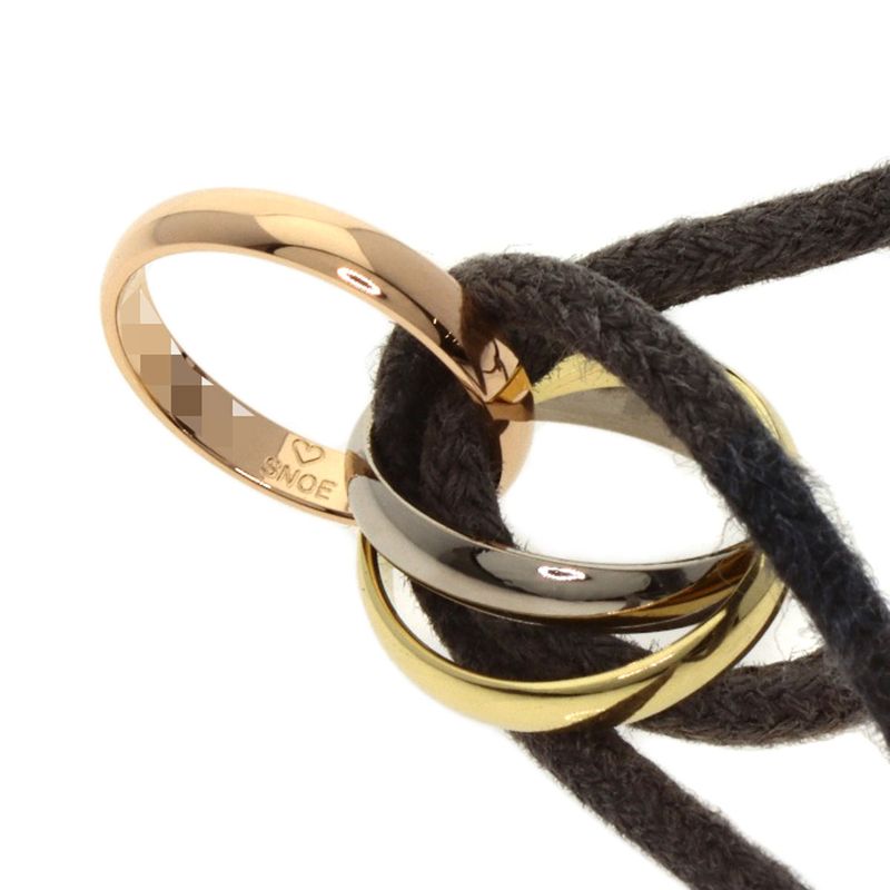 Cartier Trinity Cotton Bracelet 18K Yellow Gold 18K White Pink