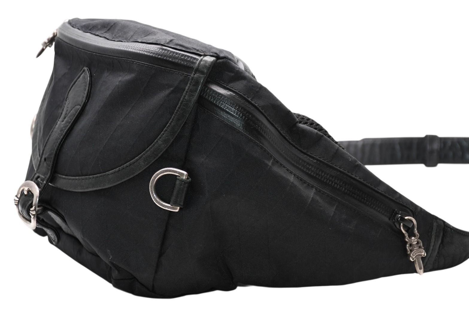 Chrome Hearts Snat Pack 1 Nylon 1 Large Belt Bag Black 925 Sterling Silver — view 5
