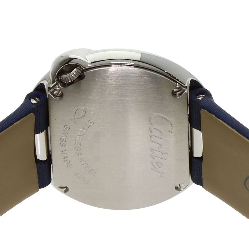 Cartier Ballon Blanc Watch SS Leather