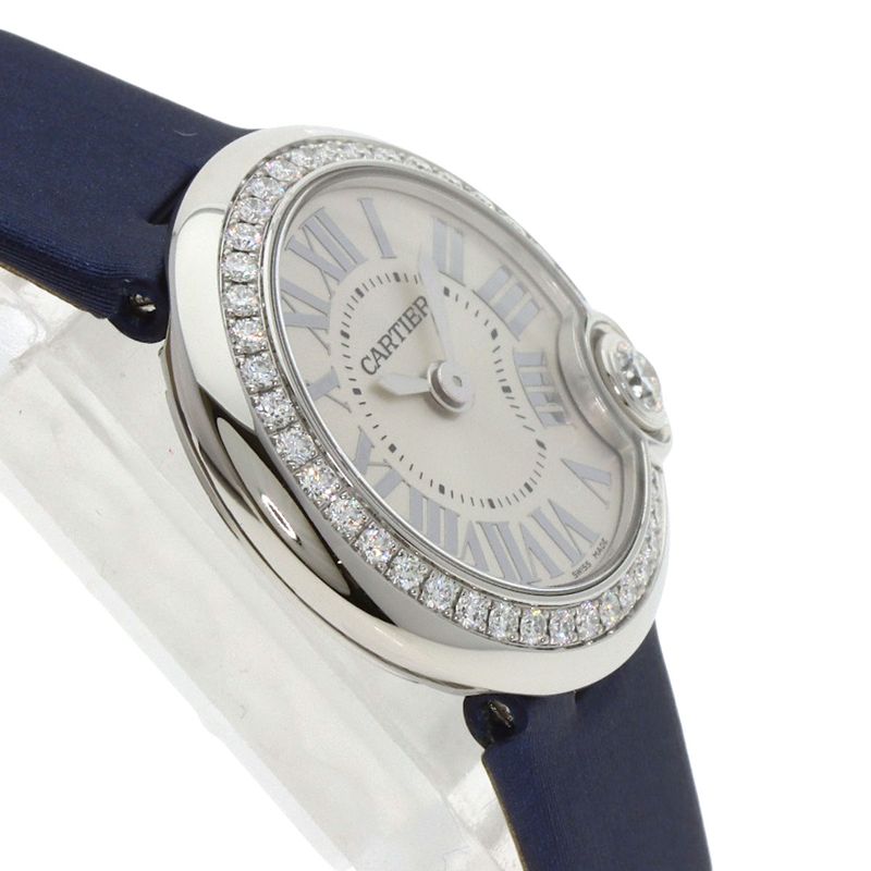 Cartier Ballon Blanc Watch SS Leather