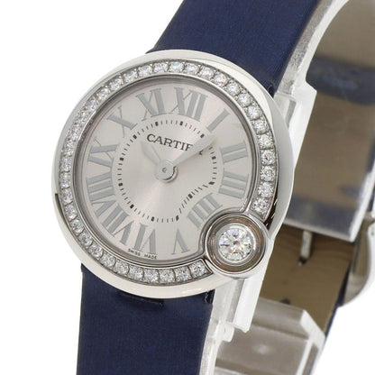 Cartier Ballon Blanc Watch SS Leather