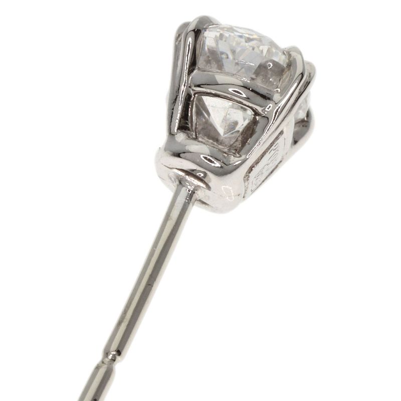 Harry Winston Oval Diamond Earrings 18K White Gold