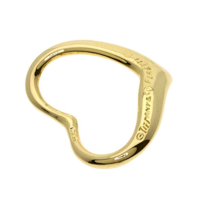 Tiffany & Co. Open Heart Pendant Top 18K Yellow Gold