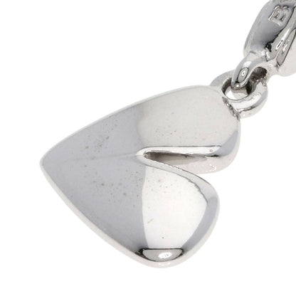 Bvlgari Quarre Heart Charm Pendant Top 18K White Gold