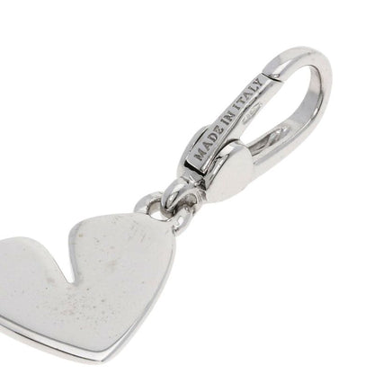 Bvlgari Quarre Heart Charm Pendant Top 18K White Gold